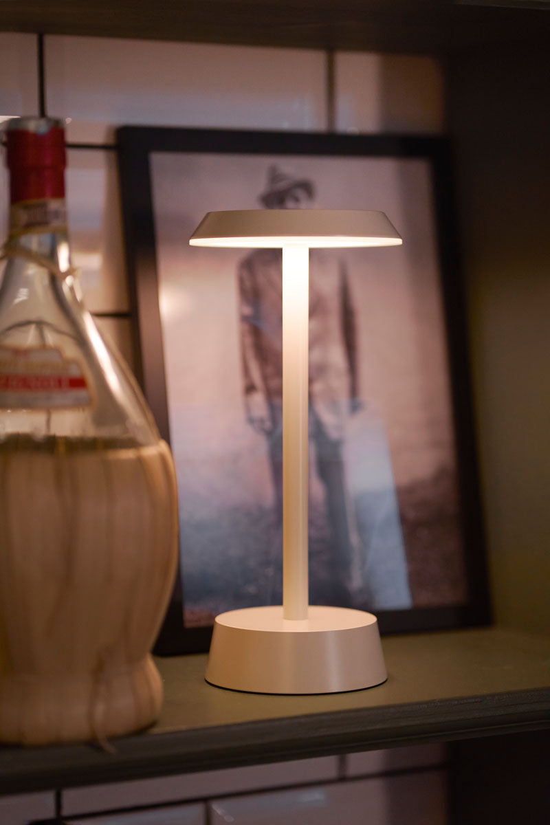 LED Lamp Cordless Nour 26,3 x Ø 11,9 cm 14 h Taupe