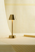 LED Lamp Cordless Zelda 32 x Ø 10,3 cm 14 h Brass
