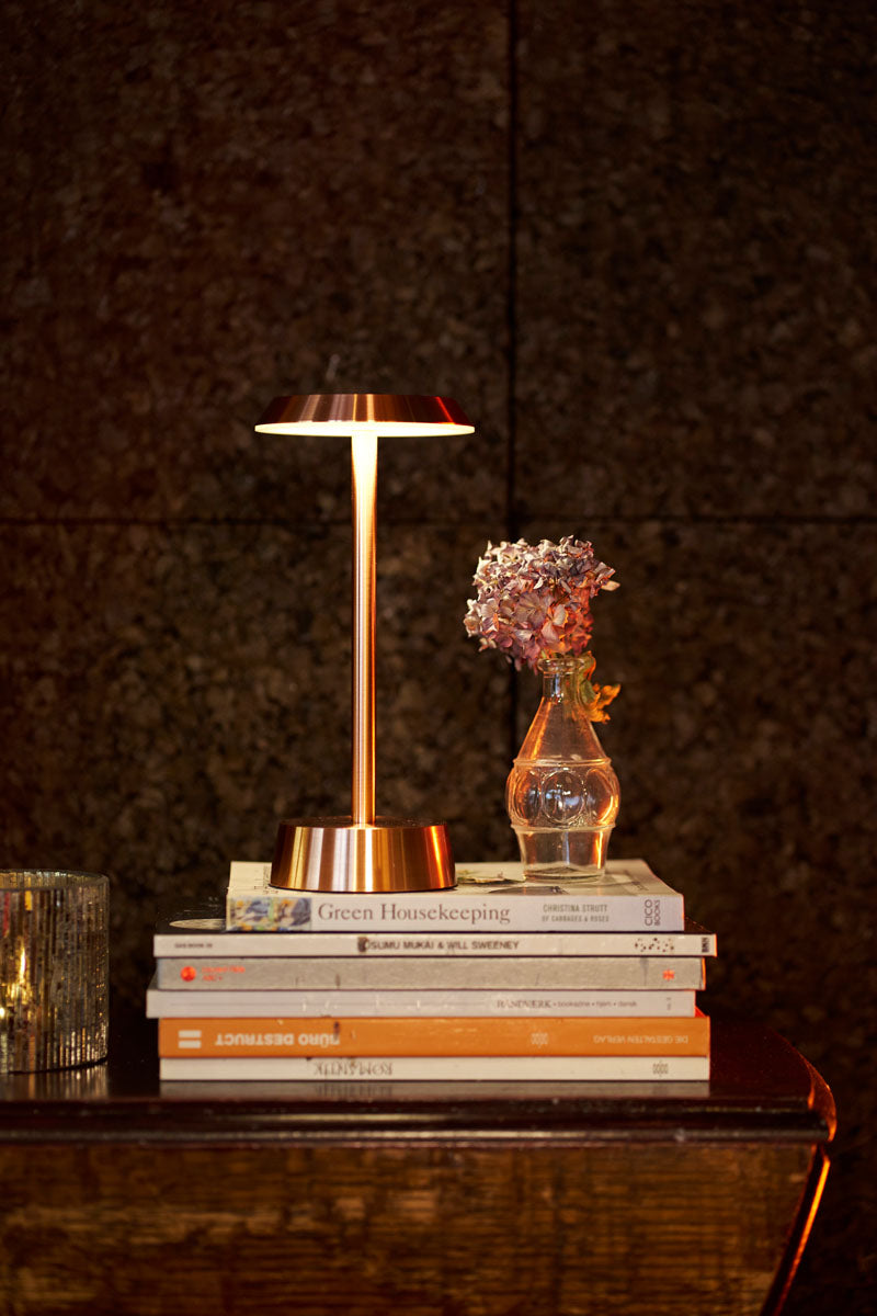 LED Lamp Cordless Nour 26,3 x Ø 11,9 cm 14 h Rose Gold