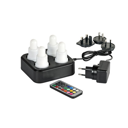 Duni LED-Set Multicolour 70x40mm 4 Stück