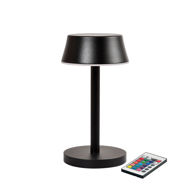 Duni LED Lamp Cordless Nour Midi 20 x Ø 10 cm 14 Std. Schwarz
