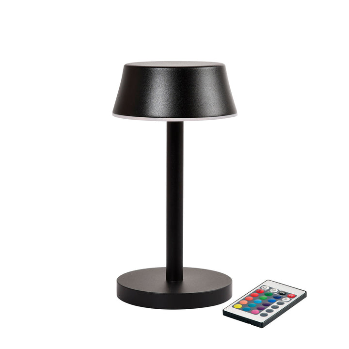 Duni LED Lamp Cordless Nour Midi 20 x Ø 10 cm 14 Std. Schwarz