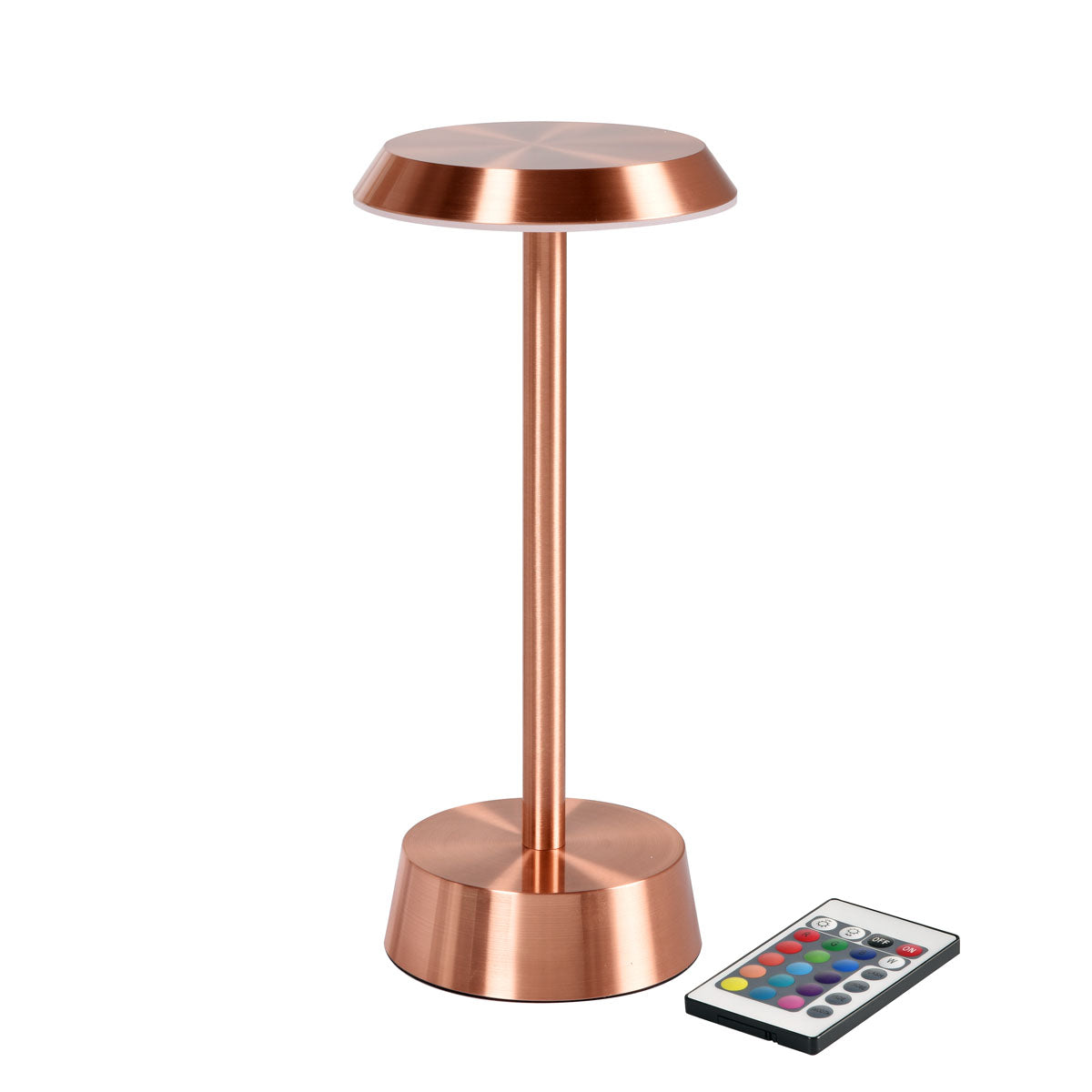 Duni LED Lampe kabellos Nour 26,3 x Ø 11,9 cm 14 Std. Roségold