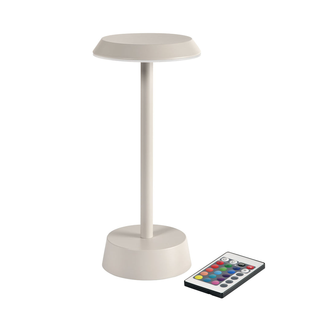 Duni LED Lampe kabellos Nour 26,3 x Ø 11,9 cm 14 Std. Taupe