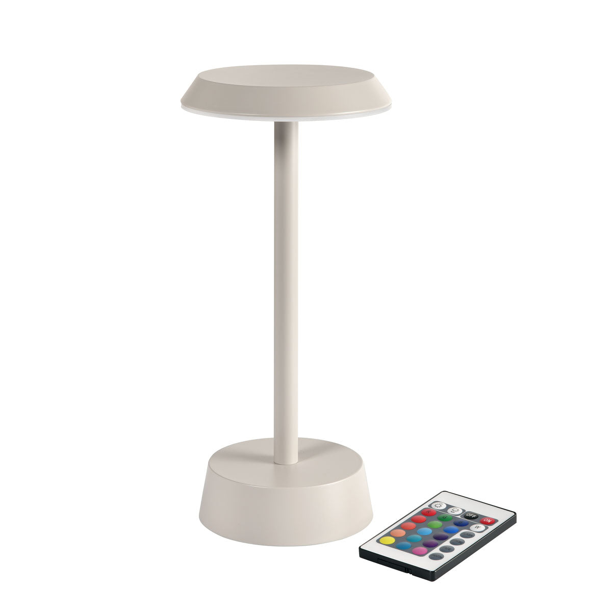 Duni LED Lampe kabellos Nour 26,3 x Ø 11,9 cm 14 Std. Taupe